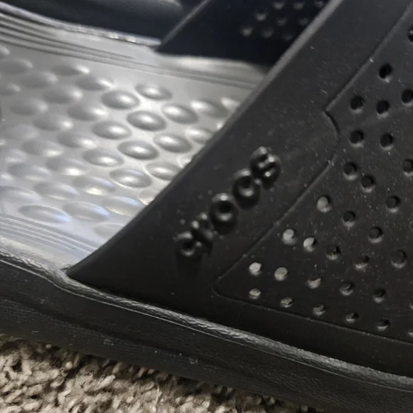 CROCS Black Slide Sandals - Picture 4 of 5